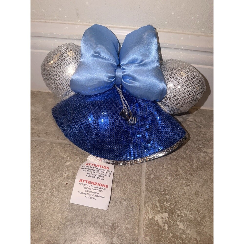 Disney Parks Disneyland 60th Diamond Celebration Minnie Sequined Hat Cap NWT